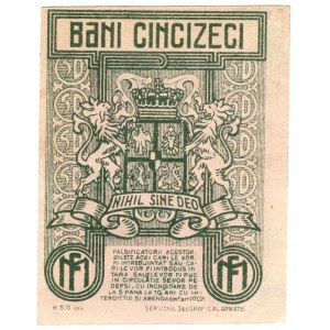 Rumunia, 50 bani 1917