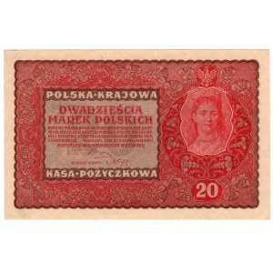 Polsko, 20 polských marek 1919, 2. série EL