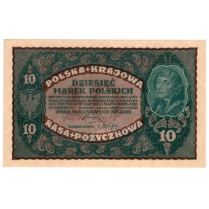 Poland, 10 Polish marks 1919, 2nd AV series