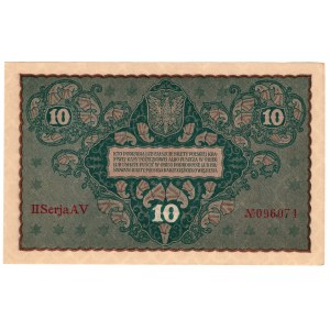 Poland, 10 Polish marks 1919, 2nd AV series