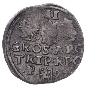 Polska, Zygmunt III Waza, Trojak Poznań 1599 - kropki przy III