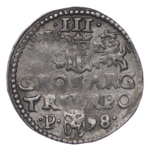 Polska, Zygmunt III Waza, Trojak 1598 Poznań, herb Lewart