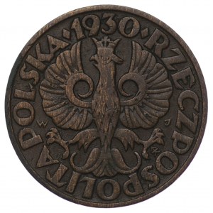 Poland, Second Republic, 5 pennies 1930