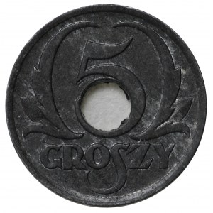 Poland, General Government, 5 groszy 1939