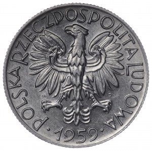 Poland, PRL, 5 zloty 1959 Rybak