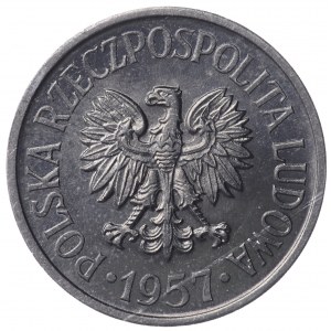 Poland, communist Poland, 20 pennies 1957- narrow date, rare
