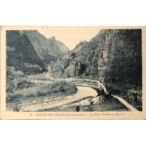 Widokówka vintage: Route de Cilaos - Przylądek Paille en Queue (Reunion)