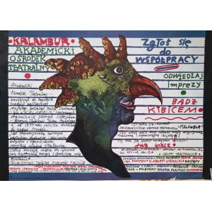 Eugeniusz Get Stankiewicz, Plakat dla Akademickiego Ośrodka Teatralnego Kalambur, 1974