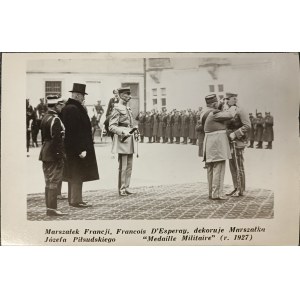 Vintage patriotic postcard: Jozef Pilsudski, France