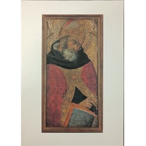 Reproduction postcard: Bartolo di Fredi, Saint Augustine, Wawel Royal Castle
