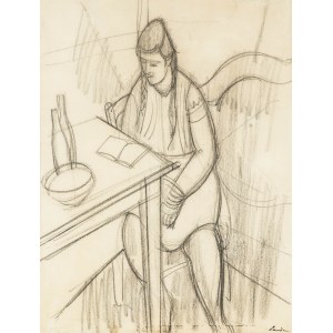 Zygmunt Landau (1898 Łódź - 1962 Tel Aviv), Woman at the Table