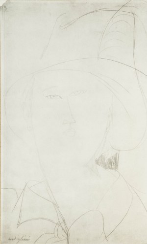 Amedeo Modigliani (1884-1920), Kobieta w kapeluszu, 1959