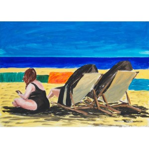 Jaroslaw Modzelewski (b. 1955, Warsaw), Beach Sketches-3, 2021