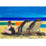 Jarosław Modzelewski (ur. 1955, Warszawa), Szkice plażowe-3, 2021