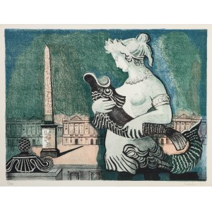 Alicja Halicka (1894 Krakov - 1975 Paríž), Námestie svornosti v Paríži, 1955