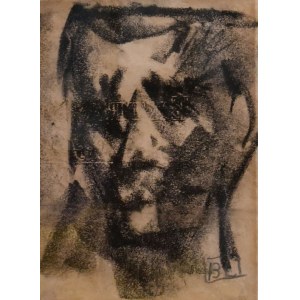BEPI LONGO (VENEZIA 1920 - 1961), Ritratto, disegno a carboncino su carta