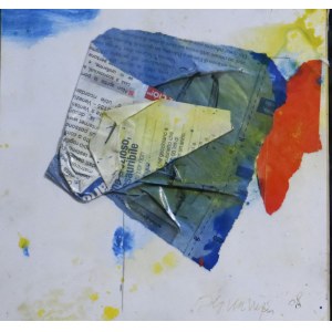 Oddino Guarnieri (1932-2015), Oil, acrylic and collage on canvas