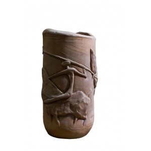 Vaso in terracotta di Luisa Ronconi per Cà d-Oro Venezia, metà 900