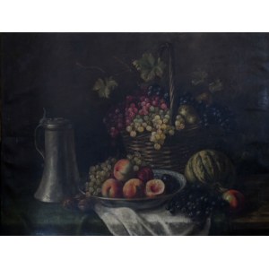 Van der Daele Fritz, Dipinto olio su tela raffigurante natura morta con frutta, firmato Van der Daele Fritz, buone condizioni generali