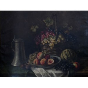 Van der Daele Fritz, Oil painting on canvas depicting still life with fruit, signed Van der Daele Fritz, good overall condition