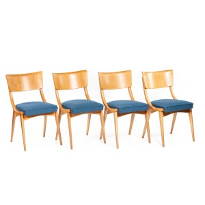 Komplet czterch krzeseł, lata 60.-70. XX w.