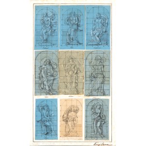 Luigi Serra, Study for nine statues representing the Muses