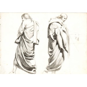 Francesco Podesti, Study of a figure wearing a toga