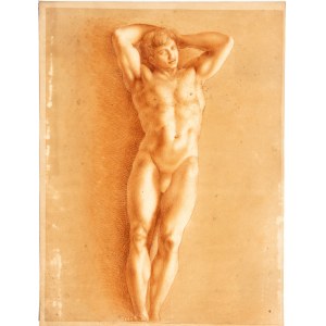 Artista italiano, XIX secolo, Male Nude Study