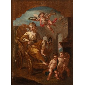 Clemente Ruta, Triumph of Virtue conducted by Poetry, Painting and Music and crowned by Fame