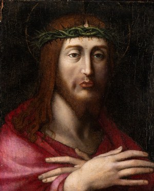 Seguace lombardo di Leonardo da Vinci, XVI secolo, The Man of Sorrows