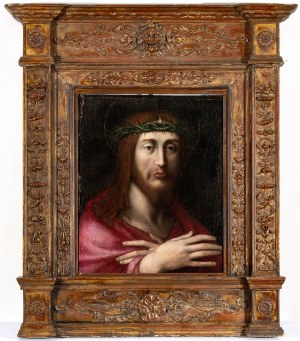 Seguace lombardo di Leonardo da Vinci, XVI secolo, The Man of Sorrows