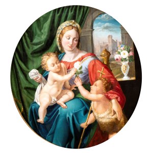 Raffaello Sanzio, The Madonna and Child with Saint John