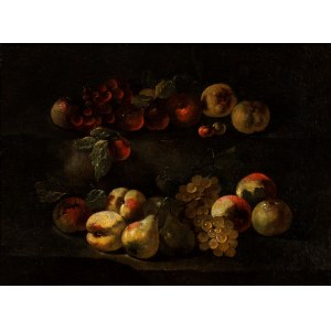 Luca Forte, Still life of pears, apples and grapes