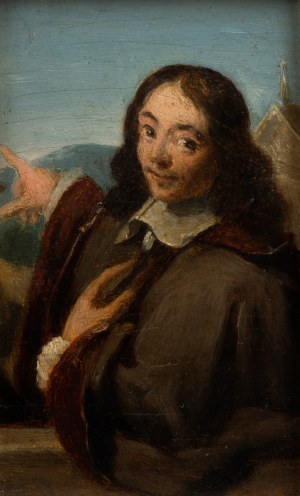 Philippe de Champaigne, a) Portrait of François Mansart; b) Portrait of Claude Perrault. Pair of paintings