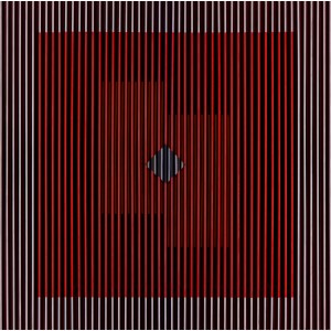 Andrzej Nowacki (geb. 1953, Rabka), Komposition mit einem Übermaß an Rot, 2017
