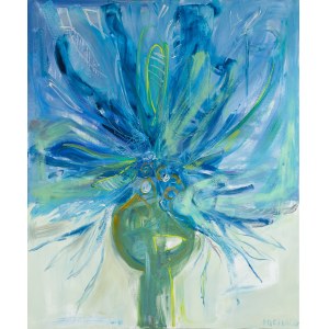 Anna Michalik (b. 1981), Three colors - Blue. Cornflower, 2016