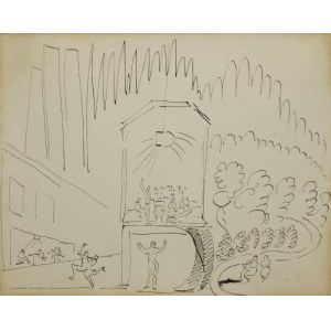 Leon CHWISTEK (1884-1944), Bühnenbild - doppelseitige Arbeit