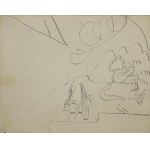 Leon CHWISTEK (1884-1944), Projekt scenografii - praca dwustronna