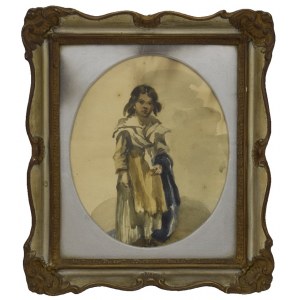 Painter unspecified, 19th century, Figure of a girl