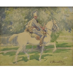 Zygmunt ROZWADOWSKI (1870-1950), trubač 1. pluku ulánov poľských légií - Beliniak, 1917