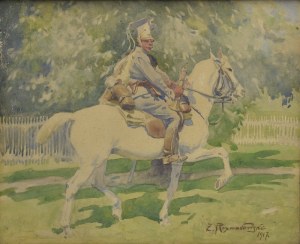 Zygmunt ROZWADOWSKI (1870-1950), Trębacz 1 Pułku Ułanów Legionów Polskich - Beliniak, 1917