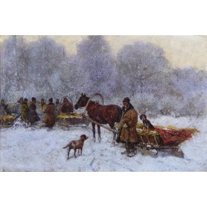 S OLSZEWSKI - Adam SETKOWICZ (1876-1945), Hunting trip, 1918