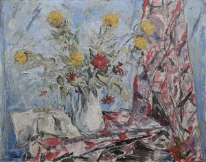Alojzy SIWECKI (1912-1988), Martwa natura z kwiatami, 1964