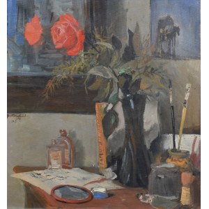 Jerzy POTRZEBOWSKI (1921-1974), Imieninowa róża, 1964
