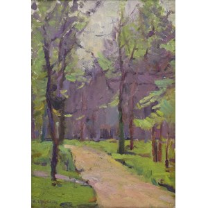 Antoni ŁYŻWAŃSKI (1904-1972), Forest Road - Motif from Podkowa Leśna