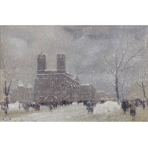 Ben KOSA, 20. Jahrhundert, Ansicht von Notre Dame in Paris