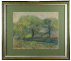 Artur MARKOWICZ (1872-1934), Park - Pejzaż z drzewami