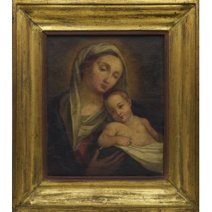 Nicht näher bezeichneter Maler, 19. Jahrhundert (?), Madonna mit Kind