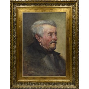 Zygmunt (Sigmund) LITWIN (1867-?), Portret mężczyzny, 1892