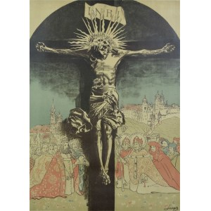 Leon WYCZÓŁKOWSKI (1852-1936), Crucifix of Queen Jadwiga from Wawel Cathedral, 1915